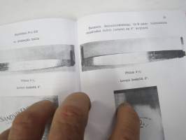 Metsätyökaluopas 1940, kirveet, sahat, kuorimisvälineet, vänkärit - hoito ja huolto - NÄKÖISPAINOS