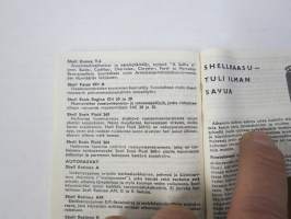 Shell autoilijan muistikirja 1965, sisältää huoltoasema- ja myyntipisteluettelon