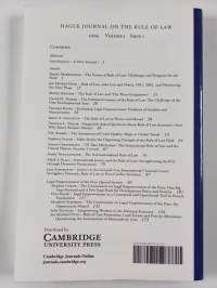 Hague journal of the rule of law 2009 Vol. 1 Issue 1