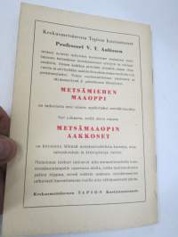 Metsämaaopin aakkoset