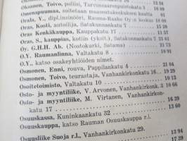 Rauman ja sen ympäristön puhelinluettelo 1945