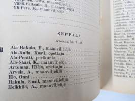 Rauman ja sen ympäristön puhelinluettelo 1945