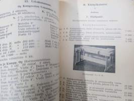 Koulutarpeiden keskuliike Osakeyhtiön Hintaluettelo lukuvuodeksi 1951-1953 nr 43