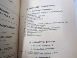 Vakka-Suomen Maatalousnäyttely Uudessakaupungissa 18.20.7.1947 - Juhlaopas (luettelo), sisältää Vakka-Suomen sukutilat listattuna pitäjittäin