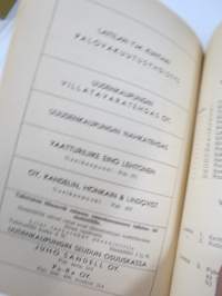 Vakka-Suomen Maatalousnäyttely Uudessakaupungissa 18.20.7.1947 - Juhlaopas (luettelo), sisältää Vakka-Suomen sukutilat listattuna pitäjittäin