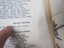 Vakka-Suomen Maatalousnäyttely Uudessakaupungissa 18.20.7.1947 - Juhlaopas (luettelo), sisältää Vakka-Suomen sukutilat listattuna pitäjittäin