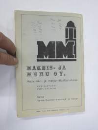 Vakka-Suomen Maatalousnäyttely Uudessakaupungissa 18.20.7.1947 - Juhlaopas (luettelo), sisältää Vakka-Suomen sukutilat listattuna pitäjittäin