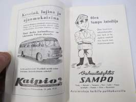 Linja-autoliitto ry Vuosikirja 1953, värikuva Aero:n Helko-koritetusta bussista