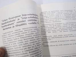 Linja-autoliitto ry Vuosikirja 1953, värikuva Aero:n Helko-koritetusta bussista