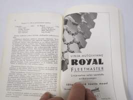 Linja-autoliitto ry Vuosikirja 1953, värikuva Aero:n Helko-koritetusta bussista