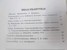 Linja-autoliitto ry Vuosikirja 1953, värikuva Aero:n Helko-koritetusta bussista