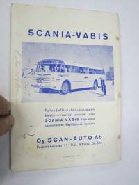 Linja-autoliitto ry Vuosikirja 1953, värikuva Aero:n Helko-koritetusta bussista
