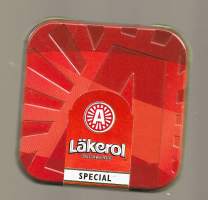 Läkerol  Special -  tyhjä makeisrasia peltiä