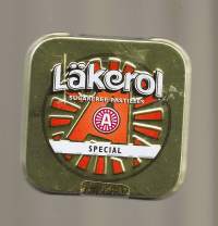 Läkerol  Special -  tyhjä makeisrasia peltiä
