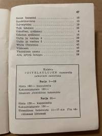 Toivelauluja 18 -popular songs