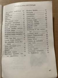 Toivelauluja 41 -popular songs