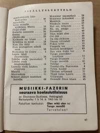 Toivelauluja 54 -popular songs