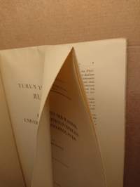 TURUN YLIOPISTON JULKAISUJA ANNALES UNIVERSITATIS TURKUENSIS SARJA SER. A PHYSICO-MATHEMATICA BIOLOGICA OSA TOM. IV: 2