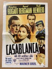 Casablanca  Miss Mix lehden -elokuvajuliste Humphrey Bogart, Ingrid Bergman, Paul Henreid