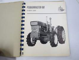 Roadles Ploughmaster 90 Spare Parts List -varaosaluettelo