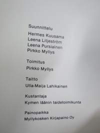 Taideteollisus Kymen läänissä - luettelo taideteollisustaiteilijoista; Leena Liljeström, Hannu Matilainen, Raila Vainonen, Tauno Wirkkala, Ene Tatti, Jorma Alatalo..