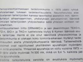 Taideteollisus Kymen läänissä - luettelo taideteollisustaiteilijoista; Leena Liljeström, Hannu Matilainen, Raila Vainonen, Tauno Wirkkala, Ene Tatti, Jorma Alatalo..