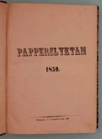 Papperslyktan 1859.  ( Keräilyharvinaisuudet, 1800-luku sanomalehdet )
