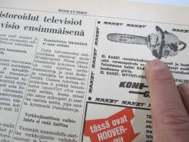 Kone-Uutiset 1969 nr 1 -Kone Glans Oy mainoslehti; ASA Car-ula &amp; Matka-automatic radiot, Terhi perämoottorit, Vespa SS - Primavera - Commercial, Solifer 10 mopedi ym