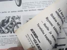 Kone-Uutiset 1969 nr 1 -Kone Glans Oy mainoslehti; ASA Car-ula &amp; Matka-automatic radiot, Terhi perämoottorit, Vespa SS - Primavera - Commercial, Solifer 10 mopedi ym