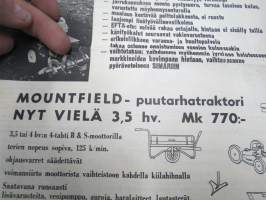 Kone-Uutiset 1969 nr 1 -Kone Glans Oy mainoslehti; ASA Car-ula &amp; Matka-automatic radiot, Terhi perämoottorit, Vespa SS - Primavera - Commercial, Solifer 10 mopedi ym