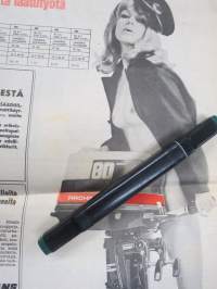 Kone-Uutiset 1969 nr 1 -Kone Glans Oy mainoslehti; ASA Car-ula &amp; Matka-automatic radiot, Terhi perämoottorit, Vespa SS - Primavera - Commercial, Solifer 10 mopedi ym