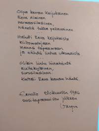 Pupustiinan kiireet (signeerattu, tekijän omiste)