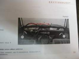 Peugeot 504 &amp; 504 L - käyttö ja hoito-ohjeet