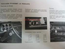 Peugeot 504 &amp; 504 L - käyttö ja hoito-ohjeet