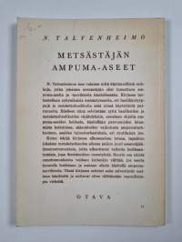 Metsästäjän ampuma-aseet : niiden käsittely ja hoito