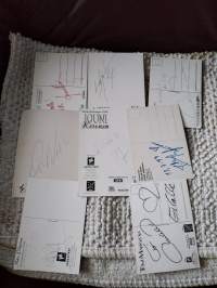 8 kpl laulajien fanikorttejs (suomi)