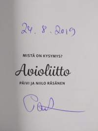 Avioliitto : mistä on kysymys (signeerattu)