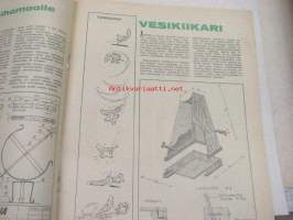 Taitaja 1961 nr 3 aiheita: sähkölennokki, SE-5 Viper, leikkikalutrukki, jonka sisällä säilytystilaa.  Nuottiteline, retkipöytä (matkalaukkumallinen, tuolit