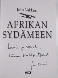 Afrikan sydämeen (signeerattu, tekijän omiste)