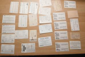 26 kappaletta sekalaisia purkkakuvia. Hellas Jenkki, Panda ym.