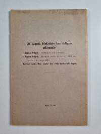 I regeringsformsfrågan : till mina valmän