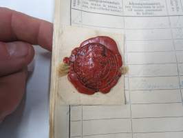 Kartta 2.3.-31.3.1909 Messukylään Tampereelta / Karta till... - Postilaitoksen kirjattujen lähetysten luettelo, sinettileima