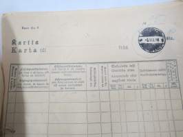 Kartta 1.8.-31.8.1910 Messukylään Tampereelta / Karta till... - Postilaitoksen kirjattujen lähetysten luettelo, sinettileima