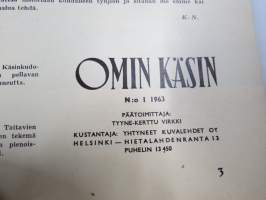 Omin Käsin 1963 nr 1