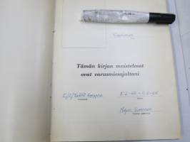 Sotilasmuistio (huom 2 kpl!) S.L. 1964-65 TurRtr viestimies varusmiesaikaisia muistoja ja piirroksia ym. varten tarkoitettu kirja, paljon tekstejä ja piirroksia
