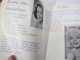Sotilasmuistio (huom 2 kpl!) S.L. 1964-65 TurRtr viestimies varusmiesaikaisia muistoja ja piirroksia ym. varten tarkoitettu kirja, paljon tekstejä ja piirroksia
