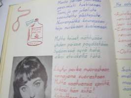 Sotilasmuistio (huom 2 kpl!) S.L. 1964-65 TurRtr viestimies varusmiesaikaisia muistoja ja piirroksia ym. varten tarkoitettu kirja, paljon tekstejä ja piirroksia