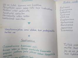 Sotilasmuistio (huom 2 kpl!) S.L. 1964-65 TurRtr viestimies varusmiesaikaisia muistoja ja piirroksia ym. varten tarkoitettu kirja, paljon tekstejä ja piirroksia