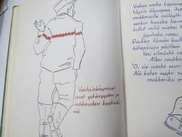 Sotilasmuistio (huom 2 kpl!) S.L. 1964-65 TurRtr viestimies varusmiesaikaisia muistoja ja piirroksia ym. varten tarkoitettu kirja, paljon tekstejä ja piirroksia