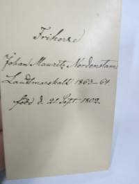 Vapaaherra, Maamarsalkka Johan Mauritz Nordenstam -visiittikorttivalokuva,  CDV, myyntikuva, ei kuvaamotietoja